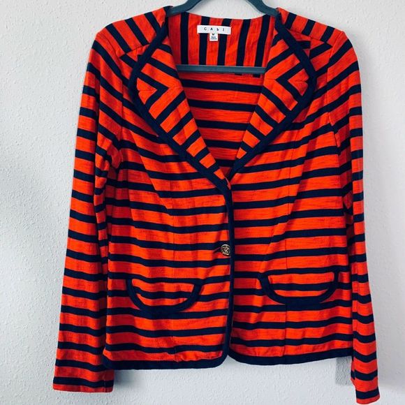 Cabi #224 Au Revoir Yacht Nautical Striped Blazer - Picture 3 of 6